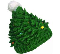 Unisex Christmas Winter Knitted Crochet Beanie Santa Hat Bearded Caps