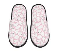 Unisex Ciabatte Calde Pink Halloween Fun House Shoes Morbide Scarpe Da Casa Per Viaggi, Donne, Camera Da Letto M