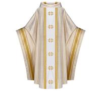 Unisex Clero Jacquard Casula Sacerdote Cattolico Paramenti Vestimenti Accappatoio Cattolico Prete Casula Vestimenti