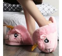 Unisex Coccodrillo/Shark / Unicorn Animale Felpa Pantofole Casual Fluff Scarpe