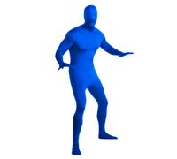 Unisex Cosplay Scena Performance Costume Tinta unita Seconda Pelle Costume Deguisement Tuta Integrale Esposti Occhi e Bocca Giallo XL Carnevale di Halloween