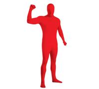 Unisex Cosplay Scena Performance Costume Tinta unita Seconda Pelle Costume Deguisement Tuta Integrale Esposti Occhi e Bocca Giallo XL Carnevale di Halloween