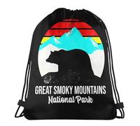 Unisex Coulisse Borsa da Palestra Great Smoky Mountains National Park Zaino Scuola con Coulisse Sacca Sportiva Palestra per Nuoto Adulto Festival 36X42Cm