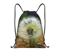 Unisex Coulisse Borsa da Palestra Sand Dandelion Zainetto con Coulisse Sacchetto Sportivo per Festival All'aperto Spiaggia 36X42cm