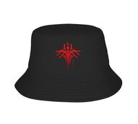 Unisex DS2 Death Stranding Game Ghost Mech Logo Cappello da Pescatore Rosso Cappelli da Pescatore Cappelli da Pescatore Primaverili Cappelli alla Moda Hawaii Sun Hat