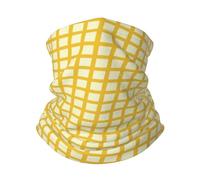 Unisex Fascia per Capelli Plaid A Quadri Giallo Verga d'oro Scaldacollo Traspirante Sciarpa al Collo Elastico Sciarpa A Tubo per Campeggio Motocicletta Arrampicata