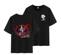 Unisex Genshin Full Wishes And Paimon's Paintings Double Side Graphic 100% Cotton Daily Impact Medium Weight Short Sleeve T Shirt