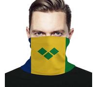 Unisex Ghetta da Collo Bandiera di Saint Vincent E Grenadine Sciarpa al Collo Elastico Fascia per Capelli Durevole Headwrap per Escursionismo Ciclismo Yoga