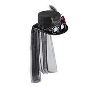 Unisex Gothic Carnival Top Costume-Halloween Hat, Unisex, Gothic-Punk Magic Hat for Film accessori, festival, feste in costume | Cilindro Steampunk, | Cappello punk gotico |