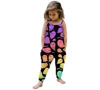 Unisex Halloween Pagliaccetto del Bambino Costume di Completo Tutina Neonato da Pipistrello Bimba Zucca Teschio Stampato Autunno Il Mio Primo Vestito