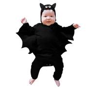 Unisex Halloween Pagliaccetto del Bambino Costumi Neonato Bodysuit Suit Divertente Pipistrello con Cappuccio Set Tutina Bimba Zucca Completini Bimbo da Scheletro Il Mio Primo Vestito di