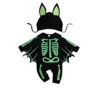 Unisex Halloween Pagliaccetto del Bambino Tutina Pagliacetto Neonata Neonato Vestito Pipistrello Costume Zucca Teschio Fantasma Stampa Body da Carnevale