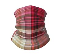 Unisex Headwrap Griglia Rossa Linea Sottile Bandana Multifunzione Ghetta da Collo Elastico Passamontagna per Arrampicata Campeggio Motocicletta