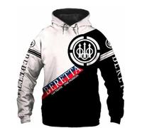 Unisex Hoodies Pull Over Felpe 3D per Beretta Stampa con Cappuccio Tops Casual Manica Lunga Motociclista Felpa con Cappuccio Sport con Tasche-A||L