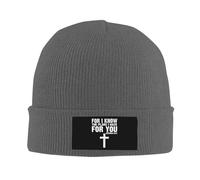 Unisex Knit Hat Jeremiah 29:11 Book Verse Jesus Cross Christianty Cappellini Skull Elasticizzato Cappello Running per Bici Uomo Chemio