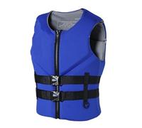 Unisex Life Vest for Adults, Breathable Neoprene Buoyancy Safety Vest with Adjustable Straps for Fishing, Kayaking, Boating, Paddle Boarding, Swimming, Water Sports Rescue(Blue,3XL)
