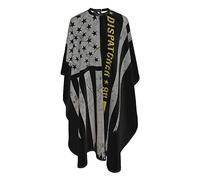 Unisex Mantella Taglio Parrucchiere, 911 Real Life Police Fire American Flag, Grembiule da Salone leggera Mantella Taglio Capelli per Barbieri Capelli Salon