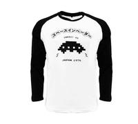 Unisex Medio Gioco Maglietta Spazio Invasori UFO Rétro Video Gioco Arcade Tee