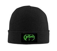 Unisex Necrologio Band Unisex Inverno Knit Cappello Lavorato A Maglia Cappello di Lana Beanie cap Nero, Nero, Taglia