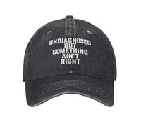 Unisex Non Diagnosticato Ma Qualcosa Non Va Giusto Stampato Berretto da Baseball Regolabile Trucker Dad Hat Baseball Snapback cap