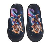 Unisex Pantofole Colorful Star River Squirrel Pantofole Per Ospiti Morbide Peluche Pelo Foderata Ciabatta Da Casa, Per Viaggi, Hotel, Interno Esterno, L