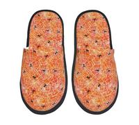 Unisex Pantofole Spider Print Inverno Pantofole Uomo Antiscivolo Calde E Comode Ciabatte Interne, Per Bagno, Interno Esterno, Hotel, M