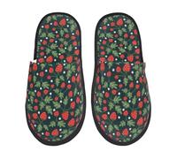 Unisex Pantofole Strawberry Print Pantofole Da Uomo Calde E Comode Antiscivolo Ciabatte Interne, Per Bagno, Viaggi, Hotel, L