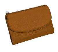 Unisex Pebble Leather Wallet, 5.3In Short Genuine Leather Coin Card Holder, Small Wallets for Women, with Credit Card Holder Can Hold Coins, Id Cards (H7)
