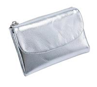 Unisex Pebble Leather Wallet, 5.3In Short Genuine Leather Coin Card Holder, Small Wallets for Women, with Credit Card Holder Can Hold Coins, Id Cards (H13)