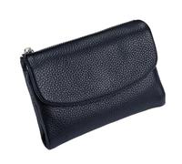 Unisex Pebble Leather Wallet, 5.3In Short Genuine Leather Coin Card Holder, Small Wallets for Women, with Credit Card Holder Can Hold Coins, Id Cards (H10)