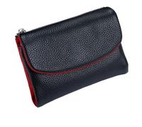 Unisex Pebble Leather Wallet, 5.3In Short Genuine Leather Coin Card Holder, Small Wallets for Women, with Credit Card Holder Can Hold Coins, Id Cards (H1)