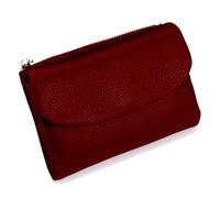 Unisex Pebble Leather Wallet, Short Genuine Leather Purse for Coins and Cards, for Men And Women (01)
