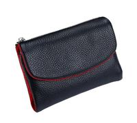 Unisex Pebble Leather Wallet - Travel-Safe Organizer, Textured Pebble Bifold w/Money Clip, Coin Pocket & Card Slots for Men and Women for Everyday Use (Multicolor) (#19)