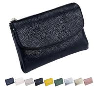 Unisex Pebble Leather Wallet,women wallet,credit card holder wallet for womenr, Coin Holder & Cash Slots, Genuine Leather Wallets for Men and Women (C-1)