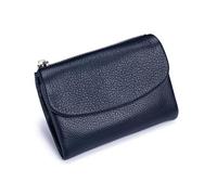 Unisex Pebble Real Leather RFID Wallet, Unisex Pebble Leather Wallet, Zipper Wallets for Men, Short GenuineLeather Purse for Coins and Cards, Small Compact Bifold Pocket Purse (One-1)