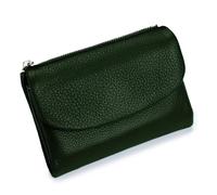 Unisex Pebble Real Leather RFID Wallet, Unisex Pebble Leather Wallet, Zipper Wallets for Men, Short GenuineLeather Purse for Coins and Cards, Small Compact Bifold Pocket Purse (One-26)