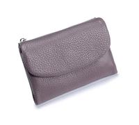 Unisex Pebble Real Leather RFID Wallet, Unisex Pebble Leather Wallet, Zipper Wallets for Men, Short GenuineLeather Purse for Coins and Cards, Small Compact Bifold Pocket Purse (One-3)