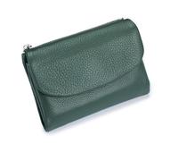 Unisex Pebble Real Leather RFID Wallet, Unisex Pebble Leather Wallet, Zipper Wallets for Men, Short GenuineLeather Purse for Coins and Cards, Small Compact Bifold Pocket Purse (One-9)