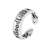 Unisex Ring Size Adjustable Word Good Luck Lady Ring Jewelry Accessories Love Gift For . Nice processing