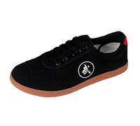 Unisex Scarpe Antiche Cinese Pratica Tradizionale di Pechino Scarpe Kung Fu Tai Chi Gomma Sole Nero 38 EU