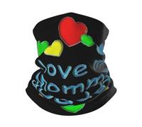 Unisex Sciarpa al Collo Amo La Mia Mamma E Il Mio papà Headwrap Multiuso Passamontagna Elastico Sciarpa A Tubo per Ciclismo Escursionismo Arrampicata