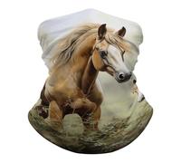 Unisex Sciarpa al Collo, Ghetta da Collo Animals Paintings Horses Stampato Sciarpa a Mezza Faccia per Donna Bambini Sports