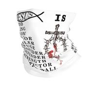 Unisex Sciarpa al Collo,Jesus is My Everything My God My Lord My Savior,Ghetta da Collo Versatili Sciarpa a Mezza Faccia per Donna Yoga Adulto 26X30cm