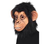 Unisex Scimpanzè Maschera Donna Uomo Gorilla Peloso Costume Adulti Animale