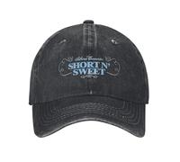 Unisex Short N Sweet Tour 2025 Sabrina Carpenter Print Cappello Moda Distressed Cotone Berretto da Baseball Regolabile