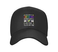 Unisex Snapback cap, Autism Mom Autism Awareness Cappellino da Baseball Anti-Sole Cappello Trucker Classic Cappellino con Visiera per Estivo Pesca Ciclismo