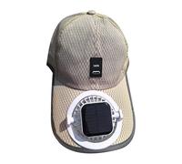 Unisex Solar Fan Cooling Hat, Ricaricabile USB, con Ventilatore Solare E Display A LED, Anti-UV All'aperto, Berretto da Baseball Regolabile E Regolabile per La Pesca in Spiaggia, Il Golf, Il Ciclismo