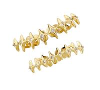 Unisex Star Accent Bocca Grills Per Hip Hop Fan Comodo Dente Per Feste E Prestazioni Dentale Presente, Taglia unica, come descritto, come descritto