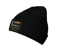 Unisex Stile Long Beanie Yeshua Hebrew Name Jesus The Way, Truth, Life Lavorato a Maglia Cappello Beanie Berretto da Corsa per Uomo all'aperto,Moto,Autunno