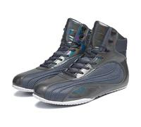 Unisex Stivali da Boxe, Uomo Donna Comode Calzature da Wrestling, Scarpe da Ginnastica Sparring per Kickboxing Muay Thai, Sneakers Arti Marziali per Bambini, Giovani E Adulti (Grey,43)